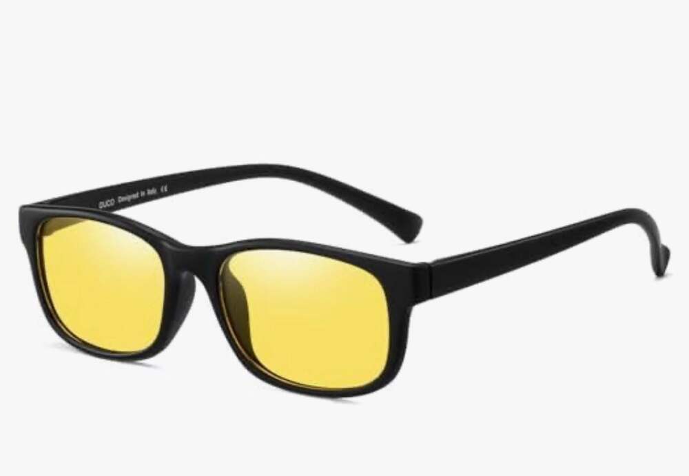 DUCO 8016Y Night Vision Polarized Driving Glasses with TR90 Frame